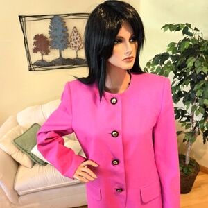Vintage Kasper Woman's Business Suit, Pink, Size 12